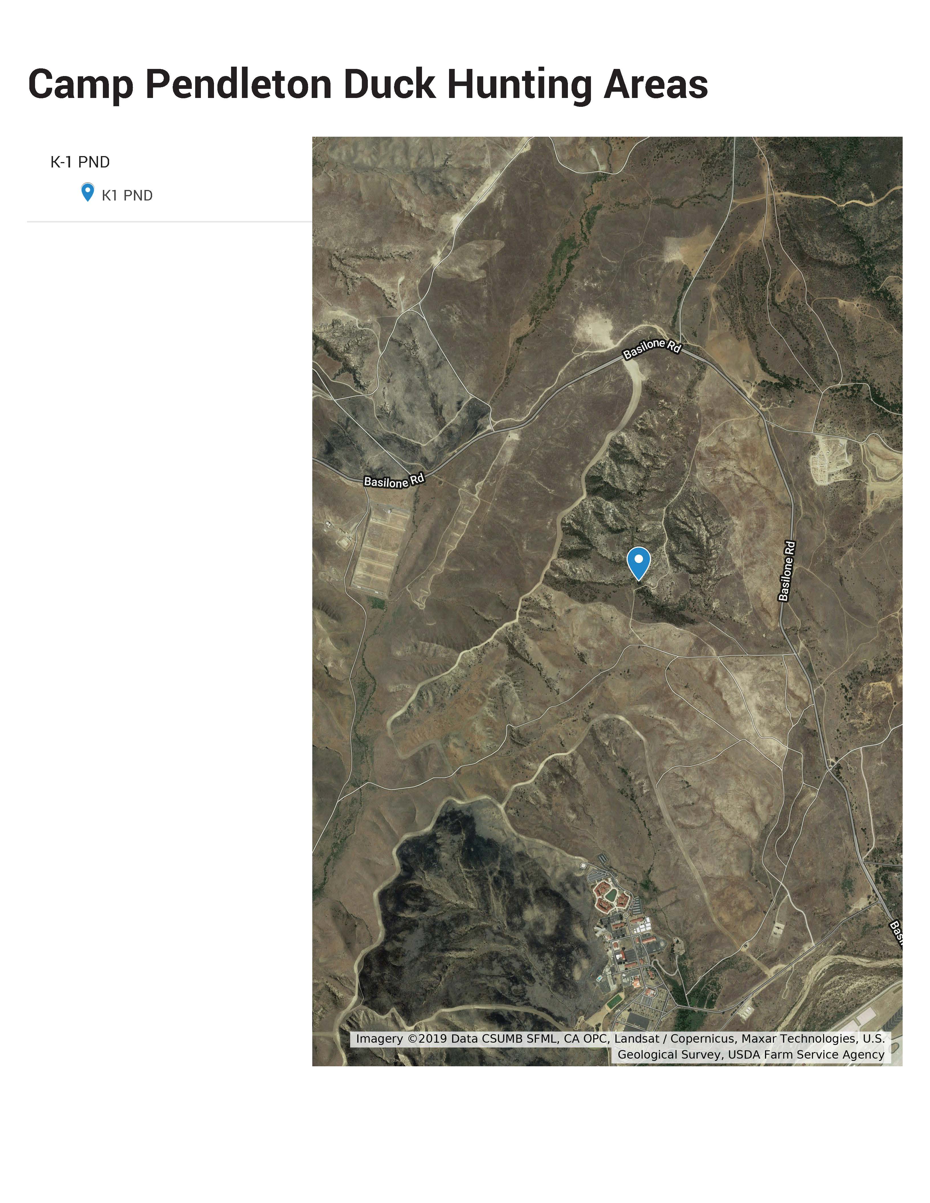 Waterfowl Hunting Area Maps